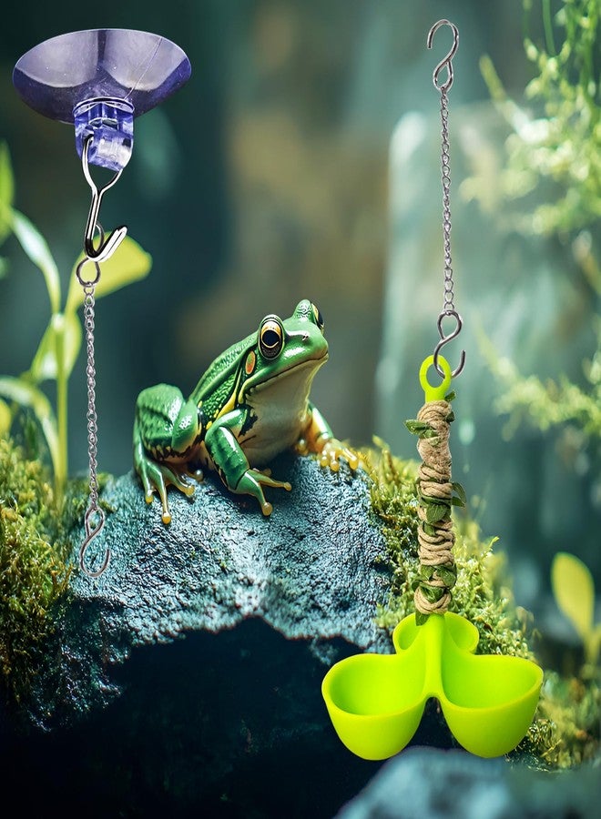 Delllala Frog Habitat Hammock with Suction Cup,Soft Silicone Tree Frogs Terrarium Accessories ，Applicable to Toad, Tadpole， Tree Frogs, Dwarf Frogs, Small Amphibians - Image 4